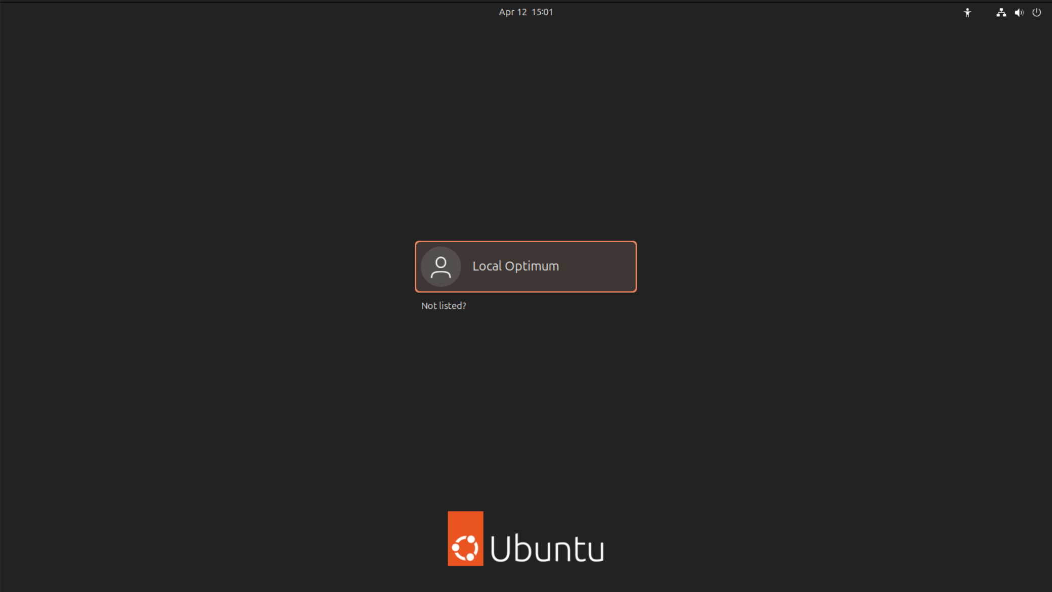 Màn hình đăng nhập Ubuntu
