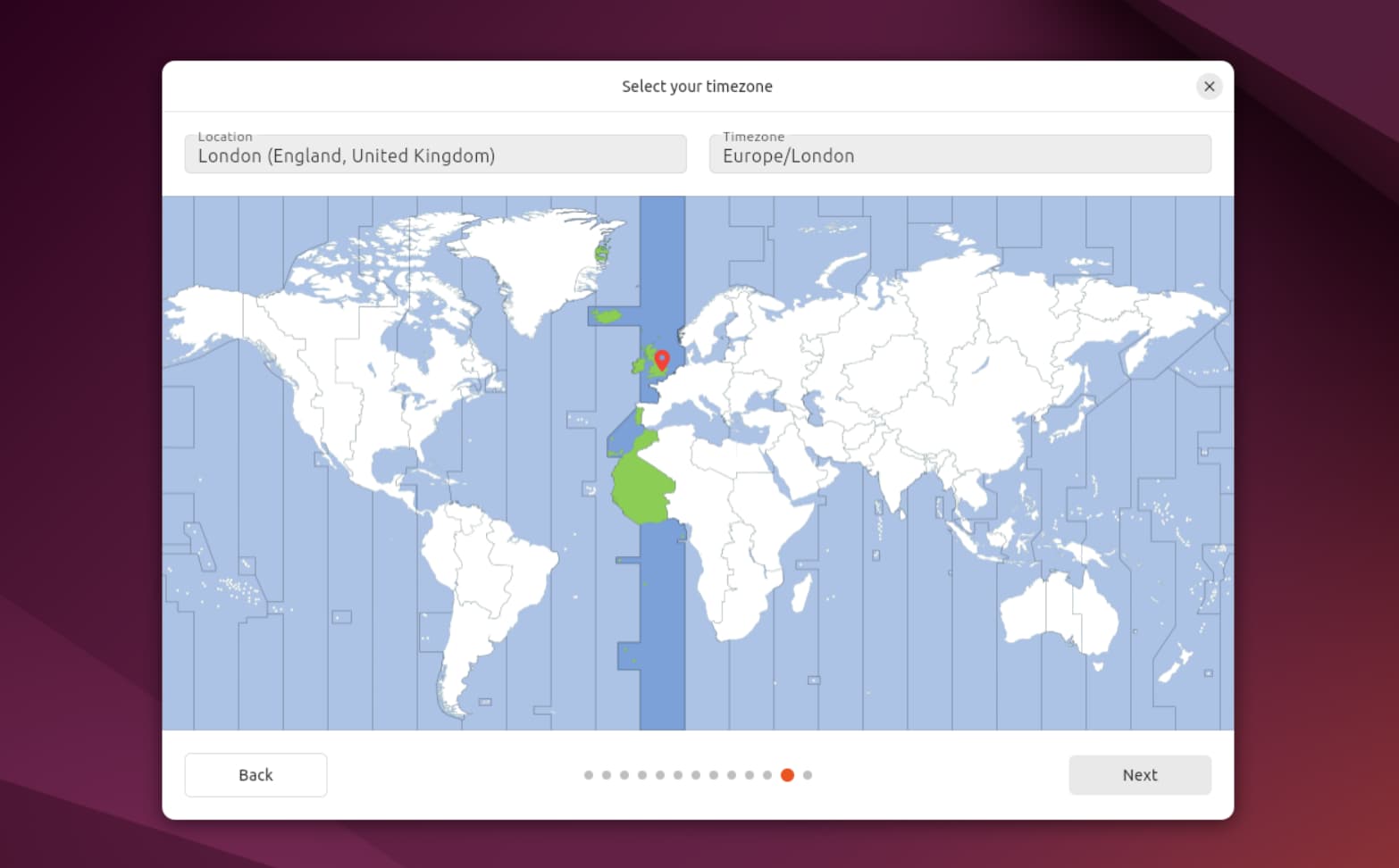 Chọn múi giờ Ubuntu